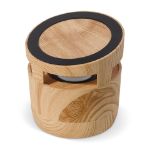houten look speaker 3w en draadloos laadstation 5w