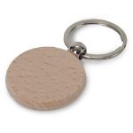 sleutelhanger hout rond ø40mm