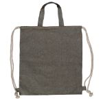 drawstring rugzak gerecycled katoen 38x42cm