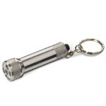 metalen sleutelhanger met 3 led lampjes