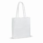 draagtas recycled katoen met bodem 140g/m2