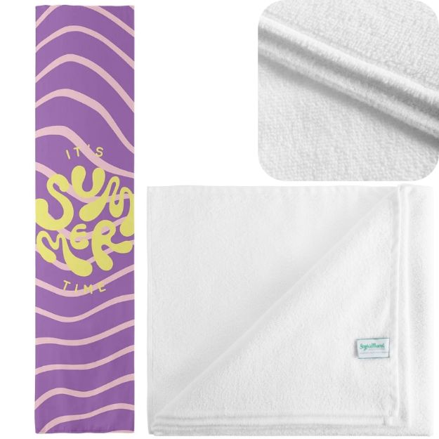 sublimatie sporthanddoek 130x30 cm, 350 gr/m2