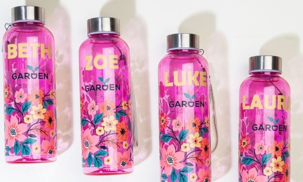 Online drinkflessen op maan bestellen, bij Harogifts