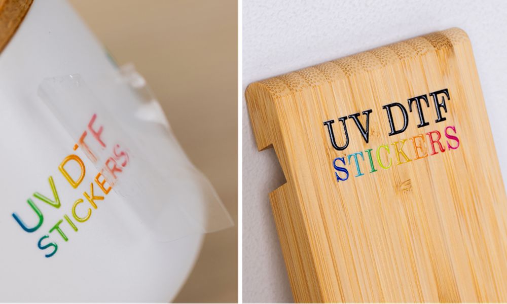 Online UV DTF stickers op maat bestellen, bij Harogifts