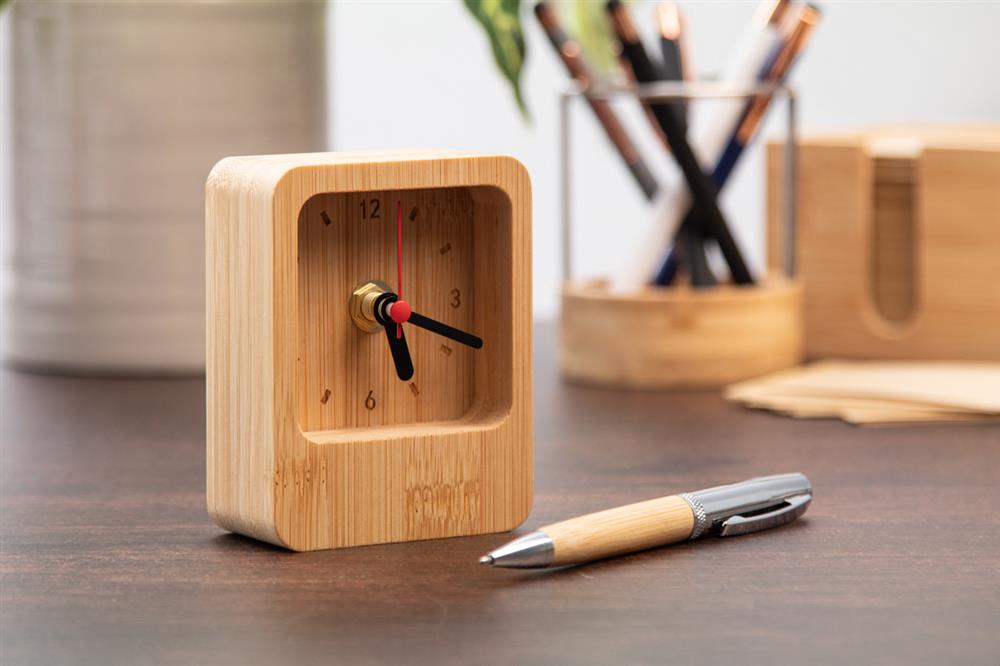 Houten bureauklokjes