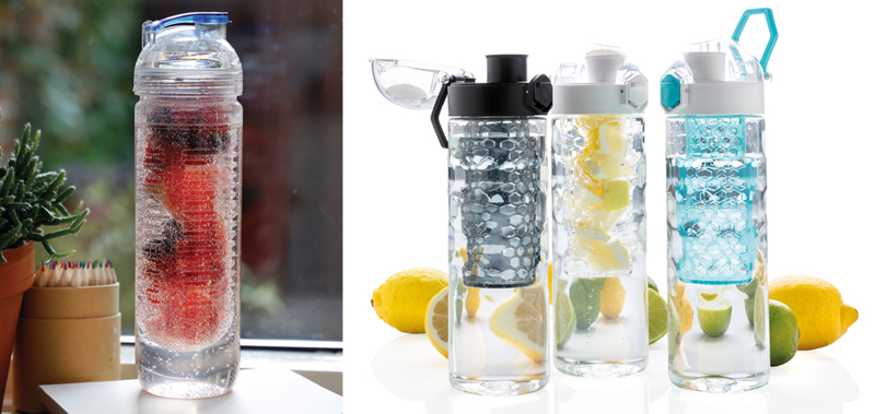 Drinkflessen met infuser zetten aan tot meer drinken