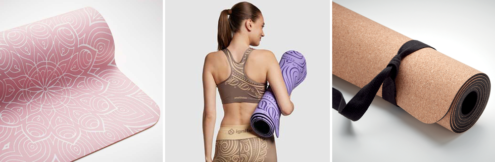 bedrukte yogamat 