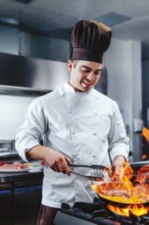 Bedrukte keukenaanstekers in de keuken