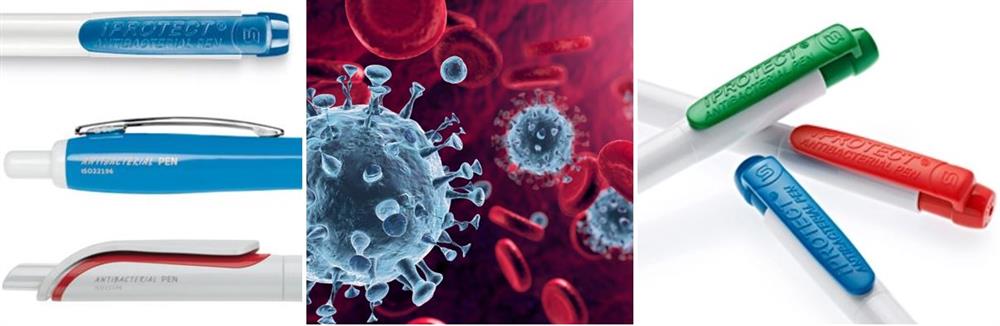 Online antibacteriële pennen op maat bestellen, bij Harogifts