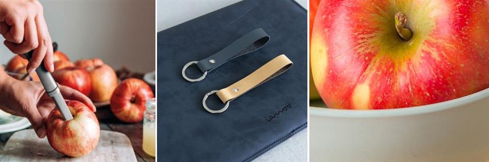 Online geschenken van appel leder op maat bestellen, bij Harogifts