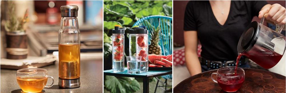 Online drinkflessen met infuser op maat bestellen, bij Harogifts