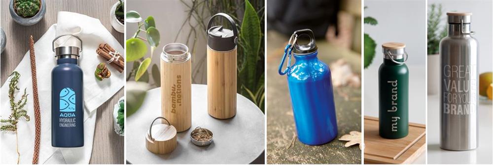 Online drinkflessen van RVS op maat bestellen, bij Harogifts