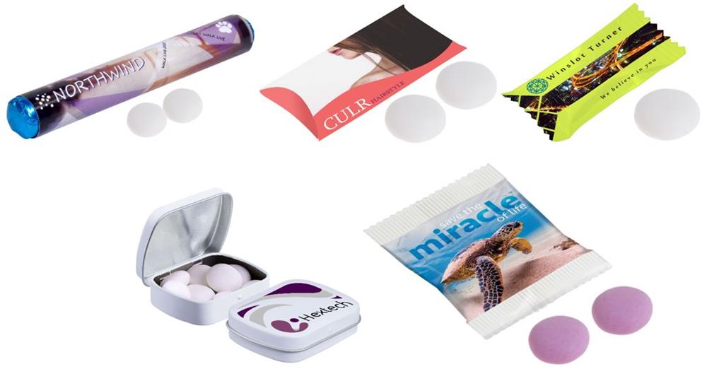 Online verpakkingen van Mentos op maat bestellen, bij Harogifts