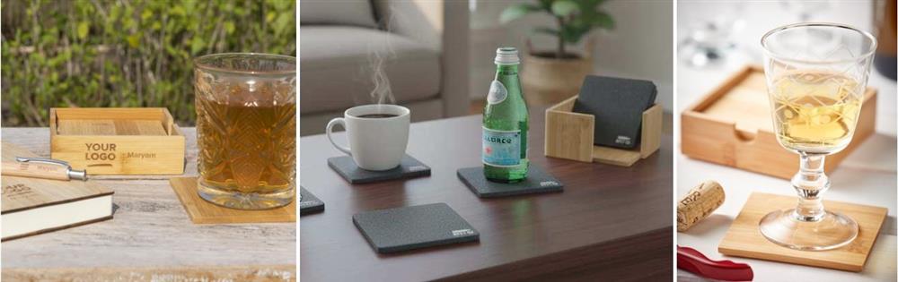 Online onderzetters op maat bestellen, bij Harogifts