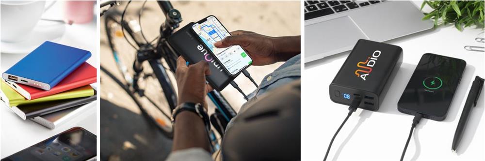 Online powerbanks op maat bestellen, bij Harogifts