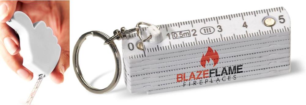 Online sleutelhangers met meetlint op maat bestellen, bij Harogifts
