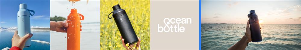 Banner voor het merk ocean bottle