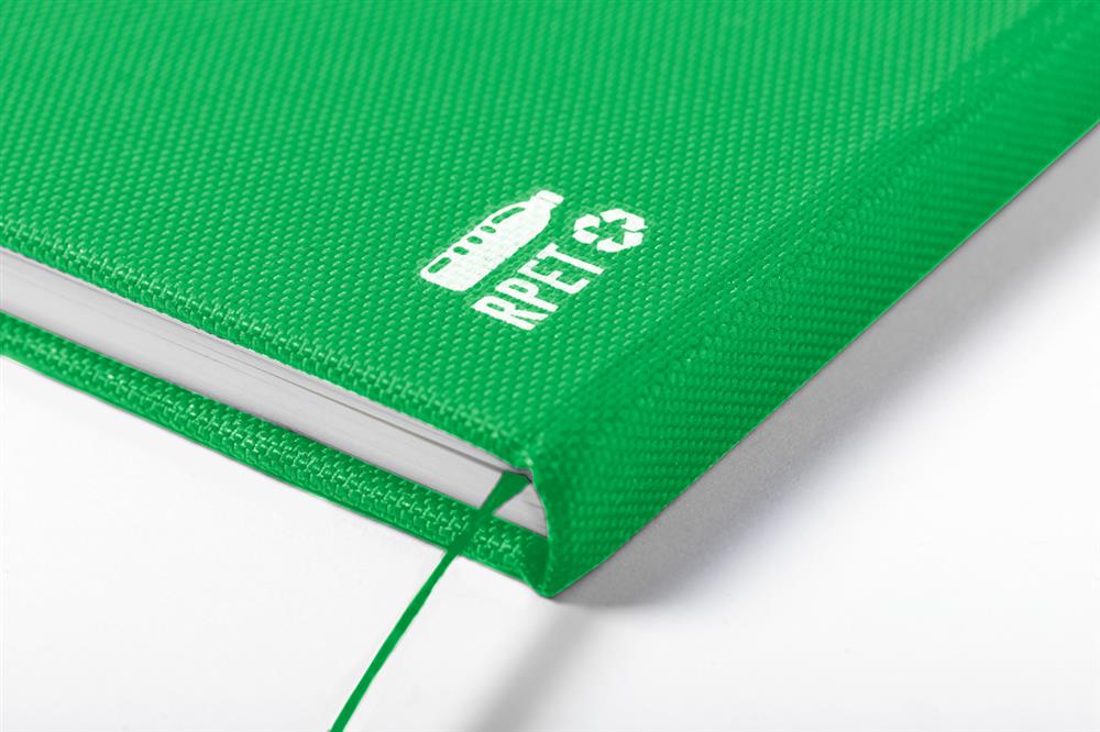 Duurzame omslag van notitieboekjes: R-PET